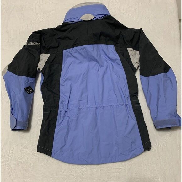 Columbia Interchange Jacket Women's Small Blue Core Omni-Tech Hood Waterproof - Picture 14 of 16